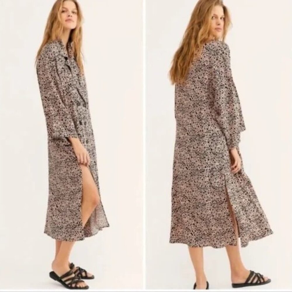 Free People Daria Maxi Shirtdress